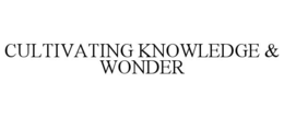 Mark drawing for CULTIVATING KNOWLEDGE & WONDER