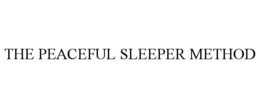 Mark drawing for THE PEACEFUL SLEEPER METHOD