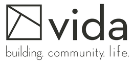Mark drawing for VIDA BUILDING. COMMUNITY. LIFE.