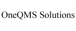 Mark drawing for ONEQMS SOLUTIONS