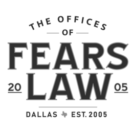 Mark drawing for THE OFFICES OF FEARS LAW 20 05 DALLAS EST. 2005