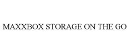 Mark drawing for MAXXBOX STORAGE ON THE GO