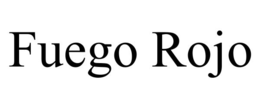 Mark drawing for FUEGO ROJO