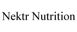 Mark drawing for NEKTR NUTRITION