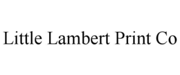 Mark drawing for LITTLE LAMBERT PRINT CO
