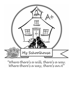Mark drawing for "WHERE THERE'S A WILL, THERE'S A WAY. WHERE THERE'S A WAY, THERE'S AN A" MY SCHOOLHOUSE A+