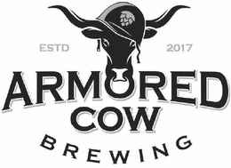 Mark drawing for ESTD 2017 ARMORED COW BREWING