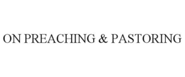 Mark drawing for ON PREACHING & PASTORING