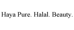Mark drawing for HAYA PURE. HALAL. BEAUTY.