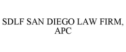Mark drawing for SDLF SAN DIEGO LAW FIRM, APC