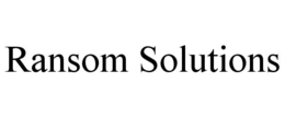 Mark drawing for RANSOM SOLUTIONS