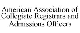 Mark drawing for AMERICAN ASSOCIATION OF COLLEGIATE REGISTRARS AND ADMISSIONS OFFICERS