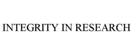 Mark drawing for INTEGRITY IN RESEARCH