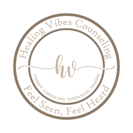 Mark drawing for HEALING VIBES COUNSELING HV FEEL SEEN, FEEL HEARD THERAPY · CONSULTING · SUPERVISION · TRAINING