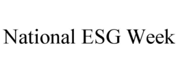 Mark drawing for NATIONAL ESG WEEK