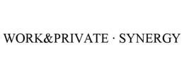 Mark drawing for WORK&PRIVATE · SYNERGY