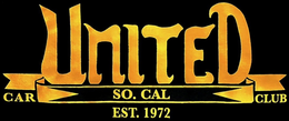 Mark drawing for UNITED SO. CAL CAR CLUB EST. 1972