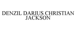 Mark drawing for DENZIL DARIUS CHRISTIAN JACKSON
