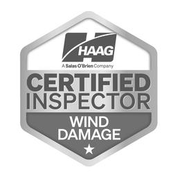 Mark drawing for H HAAG A SALAS O'BRIEN COMPANY CERTIFIED INSPECTOR WIND DAMAGE