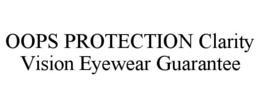 Mark drawing for OOPS PROTECTION CLARITY VISION EYEWEAR GUARANTEE