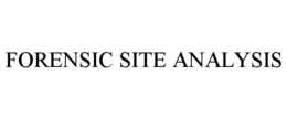 Mark drawing for FORENSIC SITE ANALYSIS