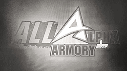 Mark drawing for ALL ALPHA ARMORY