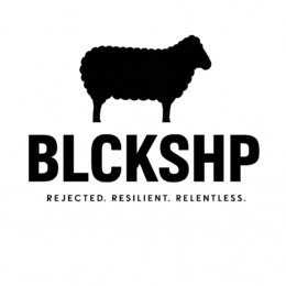 Mark drawing for BLCKSHP REJECTED. RESILIENT. RELENTLESS.