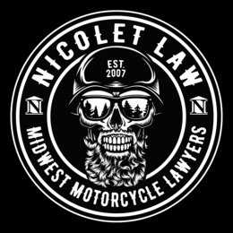 Mark drawing for NICOLET LAW N MIDWEST MOTORCYCLE LAWYERS N EST.  2007