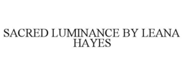 Mark drawing for SACRED LUMINANCE BY LEANA HAYES