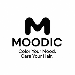 Mark drawing for M MOODIC COLOR YOUR MOOD. CARE YOUR HAIR.