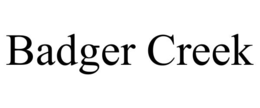 Mark drawing for BADGER CREEK