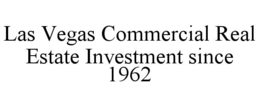 Mark drawing for LAS VEGAS COMMERCIAL REAL ESTATE INVESTMENT SINCE 1962
