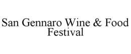 Mark drawing for SAN GENNARO WINE & FOOD FESTIVAL