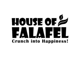Mark drawing for HOUSE OF FALAFEL CRUNCH INTO HAPPINESS!