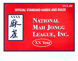 Mark drawing for $XX.00 OFFICIAL STANDARD HANDS AND RULES XXXX NATIONAL MAH JONGG LEAGUE, INC. XX YEAR