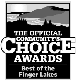 Mark drawing for THE OFFICIAL COMMUNITY'S CHOICE AWARDS BEST OF THE FINGER LAKES