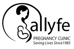 Mark drawing for ALLYFE PREGNANCY CLINIC SAVING LIVES SINCE 1985