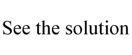 Mark drawing for SEE THE SOLUTION
