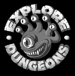 Mark drawing for EXPLORE DUNGEONS