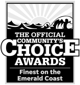 Mark drawing for THE OFFICIAL COMMUNITY'S CHOICE AWARDS FINEST ON THE EMERALD COAST