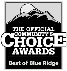 Mark drawing for THE OFFICIAL COMMUNITY'S CHOICE AWARDS BEST OF BLUE RIDGE