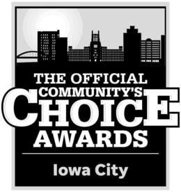 Mark drawing for THE OFFICIAL COMMUNITY'S CHOICE AWARDS IOWA CITY