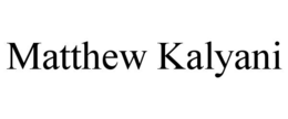 Mark drawing for MATTHEW KALYANI