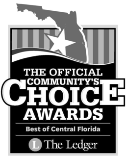 Mark drawing for THE OFFICIAL COMMUNITY'S CHOICE AWARDS BEST OF CENTRAL FLORIDA L THE LEDGER