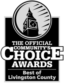 Mark drawing for THE OFFICIAL COMMUNITY'S CHOICE AWARDS BEST OF LIVINGSTON COUNTY