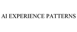 Mark drawing for AI EXPERIENCE PATTERNS