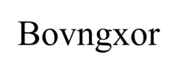 Mark drawing for BOVNGXOR