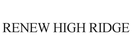 Mark drawing for RENEW HIGH RIDGE