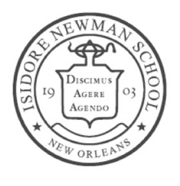 Mark drawing for ISIDORE NEWMAN SCHOOL DISCIMUS AGERE AGENDO  1903 NEW ORLEANS