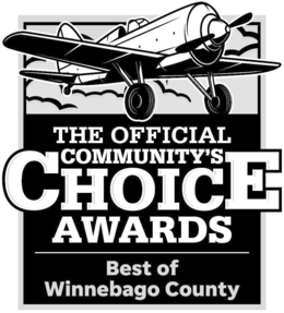 Mark drawing for THE OFFICIAL COMMUNITY'S CHOICE AWARDS BEST OF WINNEBAGO COUNTY